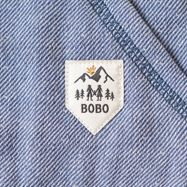 ［  BOBO ボボ ］&go アンドゴー スタイ機能つき ベスト ブルー 日本製 FICELLE フィセル ベビー服