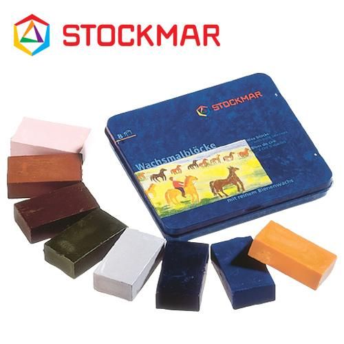 みつろうブロッククレヨン12色紙箱 STOCKMAR/シュトックマー