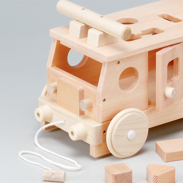 平和工業］Mocco モッコ 森のパズルバス - 木のおもちゃ