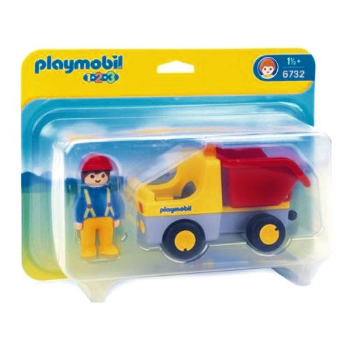 [PLAYMOBIL プレイモービル]1.2.3 ダンプトラック - 木のおもちゃ 赤ちゃんのおもちゃ 木製玩具 eurobus 通販shop