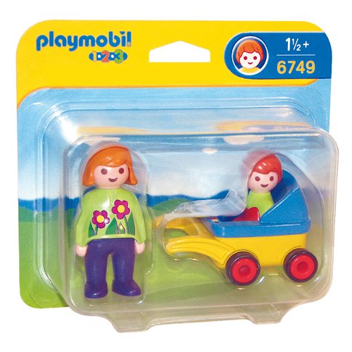 ［PLAYMOBIL プレイモービル］1.2.3 赤ちゃんとお母さん - 木のおもちゃ 赤ちゃんのおもちゃ 木製玩具 eurobus 通販shop
