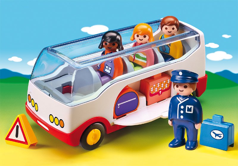 PLAYMOBIL プレイモービル］1.2.3 長距離バス - 木のおもちゃ 赤ちゃんのおもちゃ 木製玩具 eurobus 通販shop