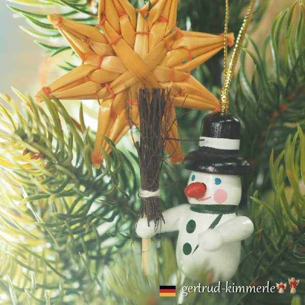 ［Kimmerle キマール社］クリスマス 木製オーナメント スノーマン