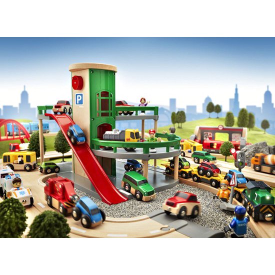 ［BRIO ブリオ］レールウェイ追加アクセサリー パーキングガレージ - 木のおもちゃ 赤ちゃんのおもちゃ 木製玩具 eurobus 通販shop
