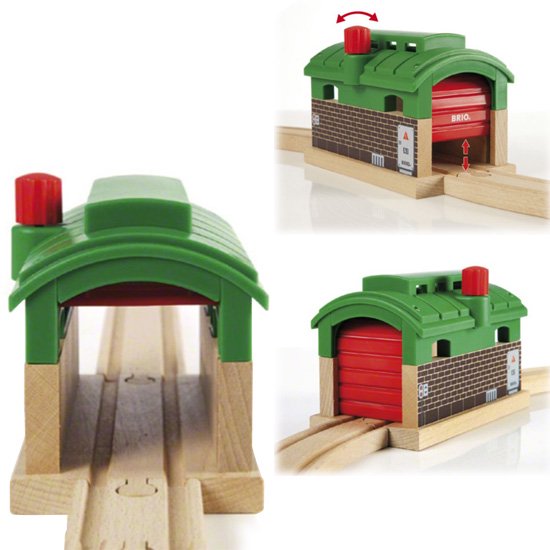 ［BRIO ブリオ］レールウェイ追加アクセサリー 列車車庫 - 木のおもちゃ 赤ちゃんのおもちゃ 木製玩具 eurobus 通販shop
