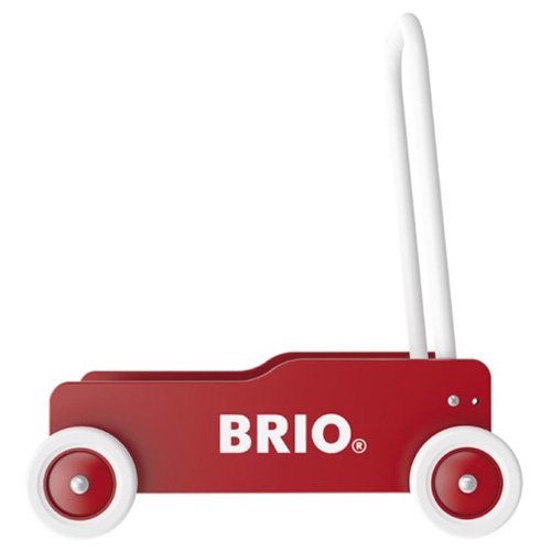 BRIO ブリオ］手押し車（赤） - 木のおもちゃ 赤ちゃんのおもちゃ 木製
