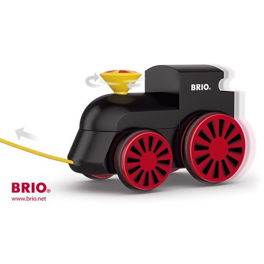 [BRIO ブリオ]プルトイ 木製蒸気機関車（黒） - 木のおもちゃ 赤ちゃんのおもちゃ 木製玩具 eurobus 通販shop