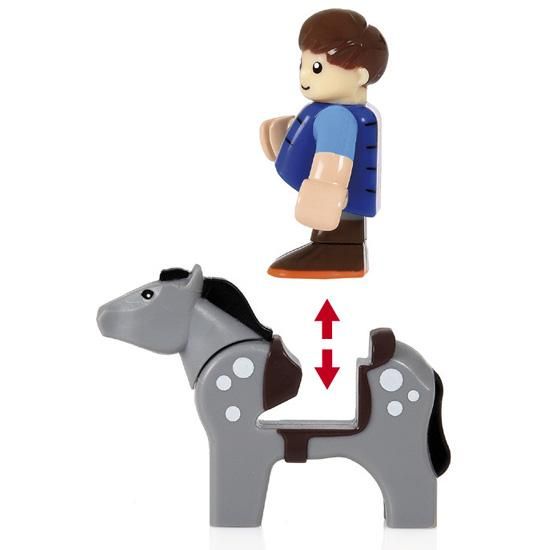 BRIO ブリオ］レールウェイ追加車両 馬とワゴン - 木のおもちゃ