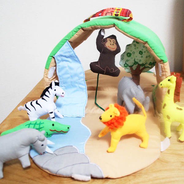［Oskar & Ellen オスカー&エレン］ワイルドアニマルパーク - 木のおもちゃ 赤ちゃんのおもちゃ 木製玩具 eurobus 通販shop