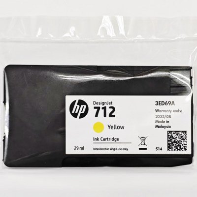 HP712 イエローインクカートリッジ(29ml) [簡易梱包お届け] - プロッター・大判プリンタの事ならPlotter.jp