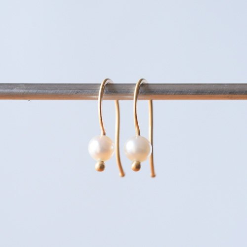 Gem Drop Earrings-White Pearl (Carla Caruso)