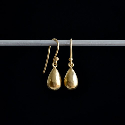 Small Gold Drop Earrings (Tej Kothari)