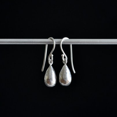 Small Silver Drop Earrings (Tej Kothari)