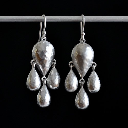 Silver Downpour Earrings (Tej Kothari)
