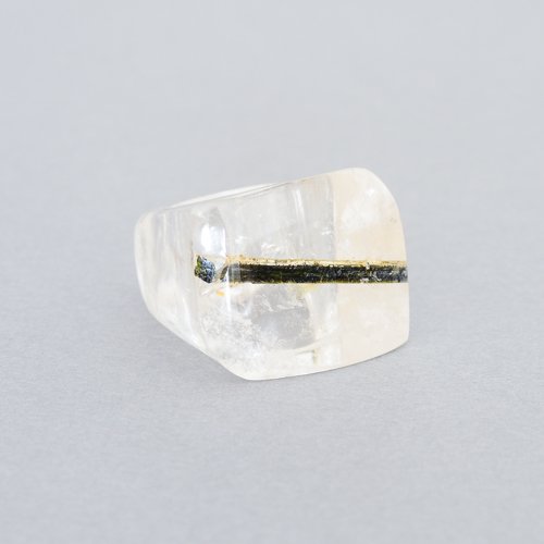Rock Ring - Tourmalated Quartz (Kathleen Whitaker) - SOURCE  objects（ソウス・オブジェクツ）公式通販