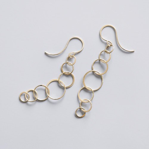 14K Long Chain Earrings (Melissa Joy Manning)