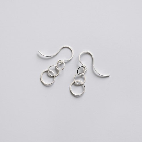 Silver Short Chain Earrings (Melissa Joy Manning)