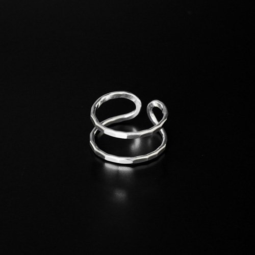 Silver Double Open Back Ring (Melissa Joy Manning)
