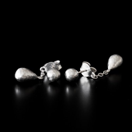Silver Ice Melt Earrings (Tej Kothari)