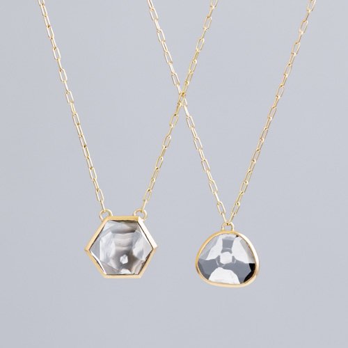 Free Form Diamond Slice Necklace - Large (SOURCE)