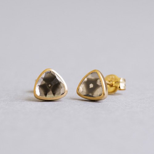 Free Form Diamond Slice Post Earrings - Small (SOURCE)