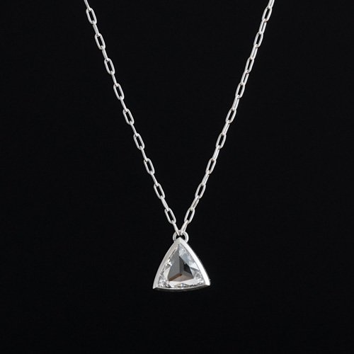 0.32ct Triangle Rosecut Diamond Necklace  (SOURCE)