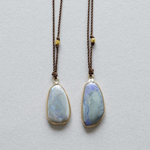 Enclsoed Australian Blue Opal Necklace (Margaret Solow)