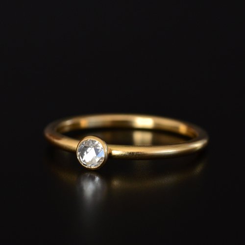 3mm Rosecut Diamond Stackable Ring (SOURCE)