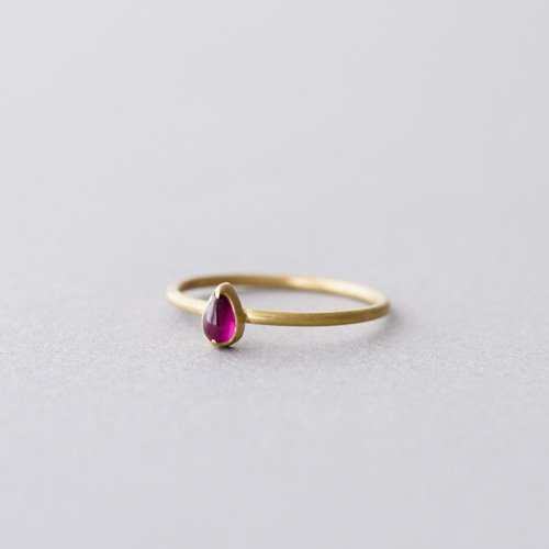 Tiny Pear Shape Ruby Ring (Gabriella Kiss)