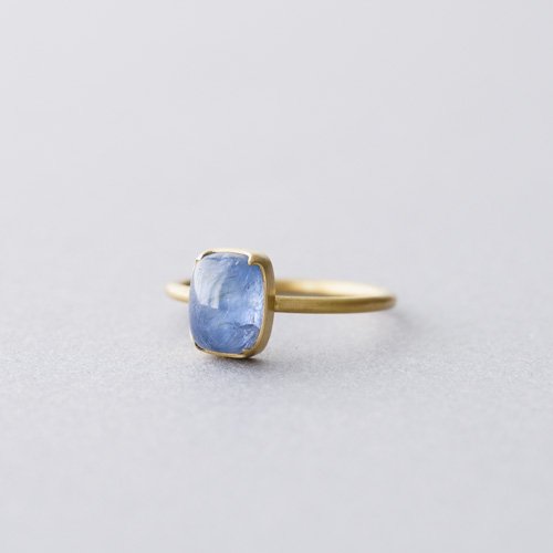 Medium Cushion Pale Blue Sapphire Ring (Gabriella Kiss)