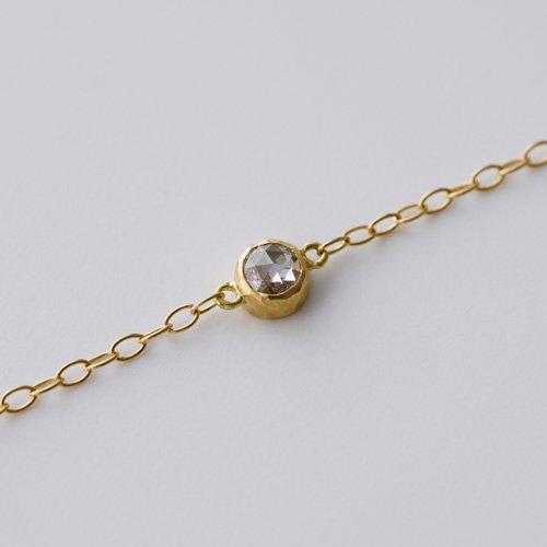18kt Gold 3mm Rosecut Diamond Bracelet (SOURCE)