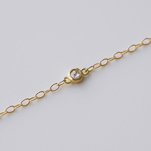 18kt Gold 2mm Rosecut Diamond Bracelet (SOURCE)