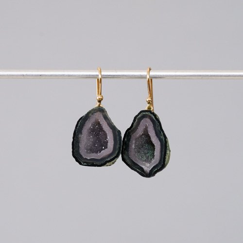 <img class='new_mark_img1' src='https://img.shop-pro.jp/img/new/icons8.gif' style='border:none;display:inline;margin:0px;padding:0px;width:auto;' />Small Druzy Geode Drop Earrings (Gabriella Kiss)