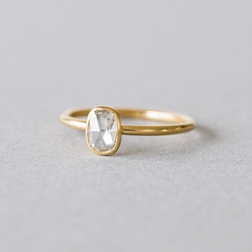 <img class='new_mark_img1' src='https://img.shop-pro.jp/img/new/icons8.gif' style='border:none;display:inline;margin:0px;padding:0px;width:auto;' />0.42ct Oval Rosecut Diamond Ring (SOURCE)