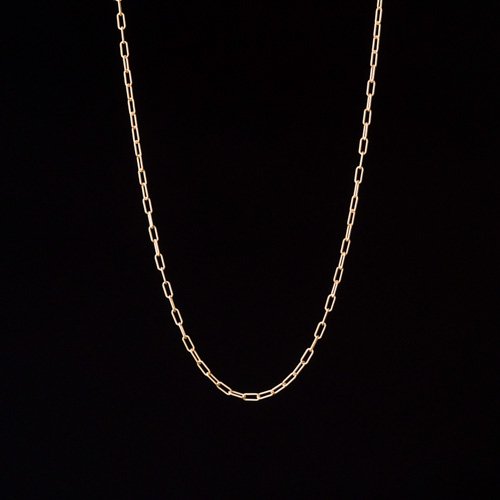 <img class='new_mark_img1' src='https://img.shop-pro.jp/img/new/icons8.gif' style='border:none;display:inline;margin:0px;padding:0px;width:auto;' />18K Paper Clip Chain Necklace (SOURCE)