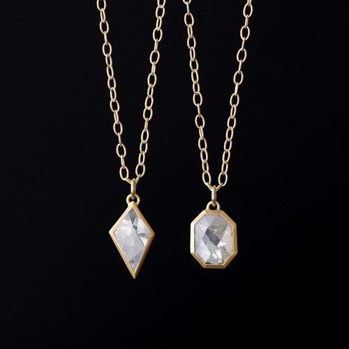 【18K ダイアモンドネックレス】2mm Rose Cut (SOURCE) SOURCE Classics Rosecut Diamond（ローズカットダイヤモンド）