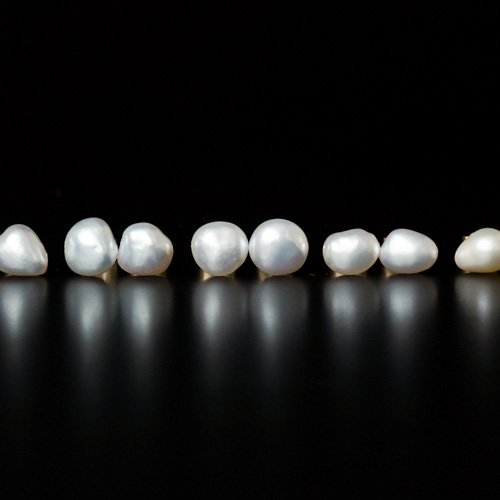 Medium Keshi Pearl Post Earrings (SOURCE)