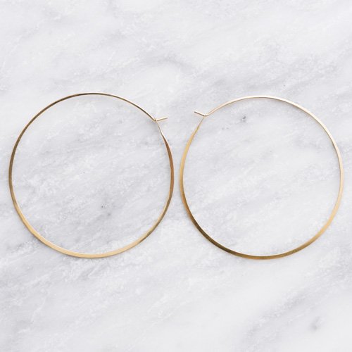 WEB限定】 メリッサ ジョイ マニング K14 XX-Large Round Hoops ピアス