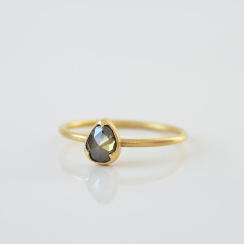 Pear Shape Brown Diamond Ring (Gabriella Kiss)