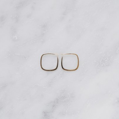 Small Square Hoops (Melissa Joy Manning)