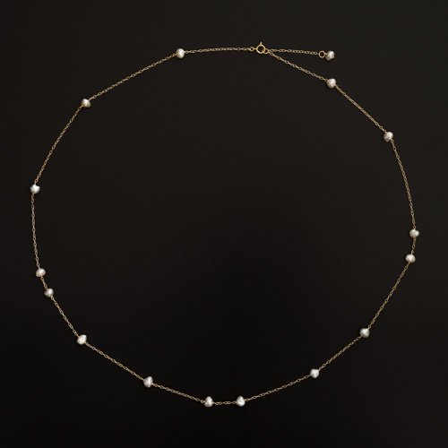 Random Keshi Pearl Necklace LONG (SOURCE)