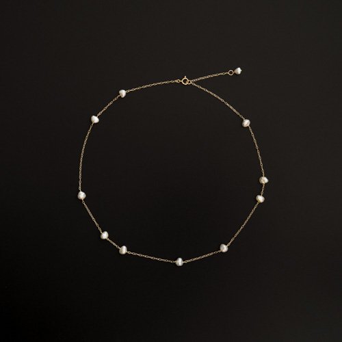 Random Keshi Pearl Necklace SHORT (SOURCE)