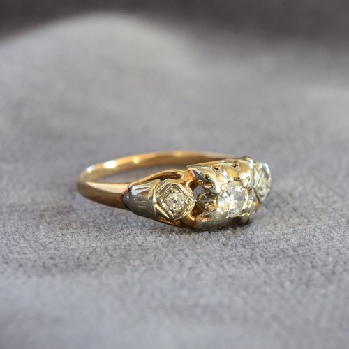 Antique Triple Diamond Ring
