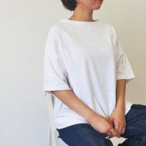 ５分袖ボートネックプルオーバー | シンプルなデザイン - 雑貨Ｃａｎｔｉｋ