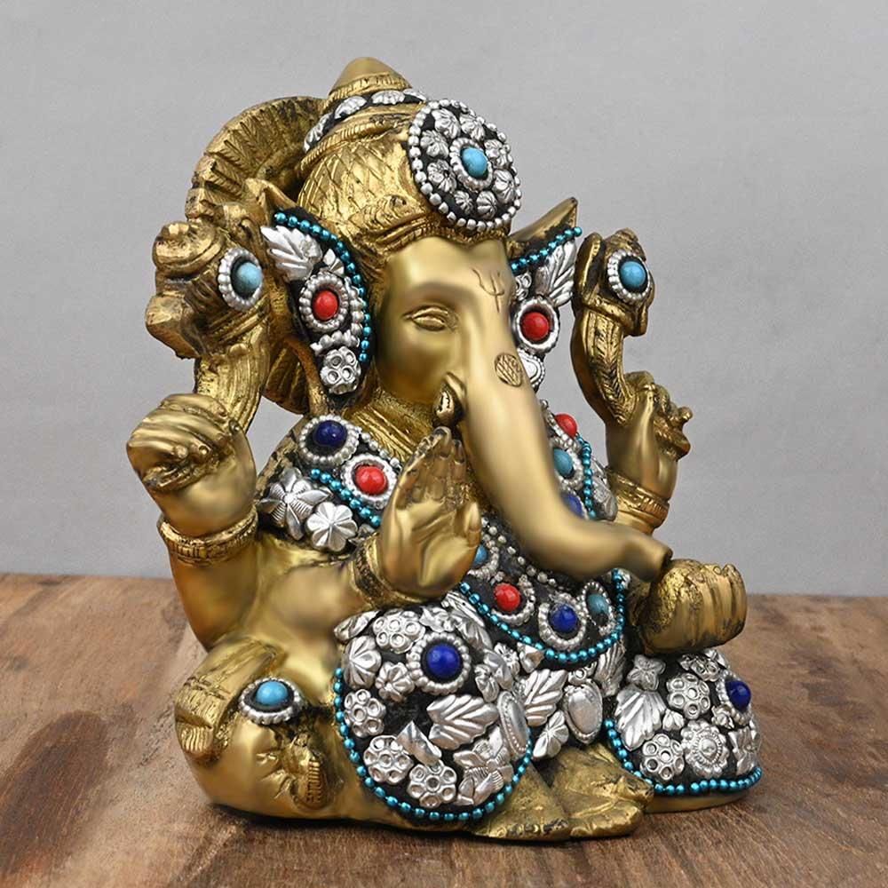 ガネーシャ などなど真鍮製の像15体セット ガネーシャ などなど真鍮製の像15体セット