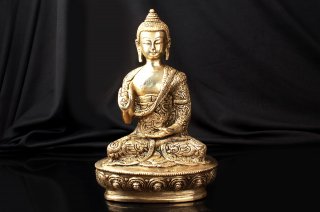 仏陀座像（真鍮製、シンプル）（受注製作）