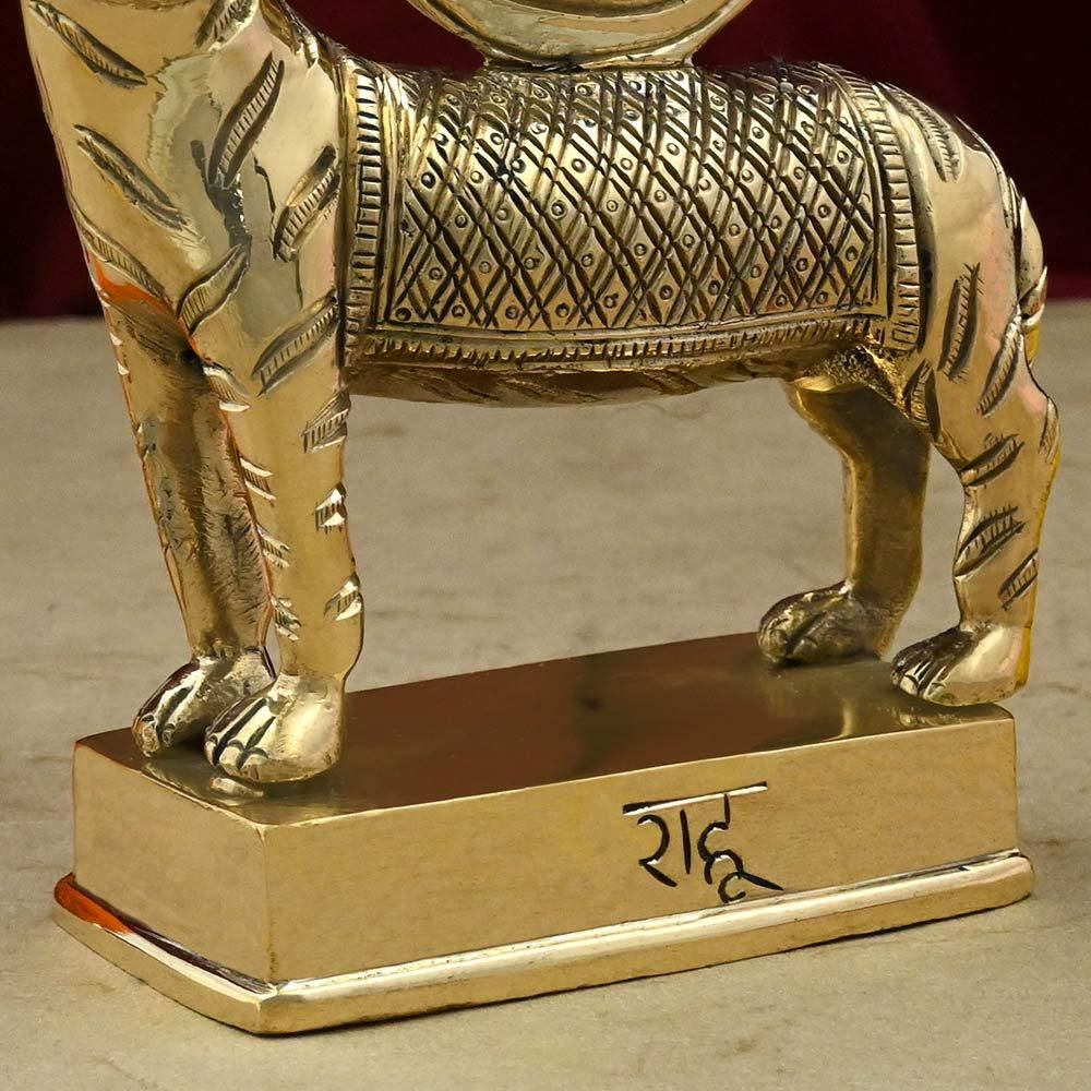 ラーフ神像（真鍮製、高さ約14.7cm）（受注製作