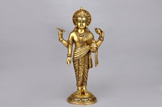 ダンヴァンタリ神像（真鍮製、高さ約38cm）（受注製作）