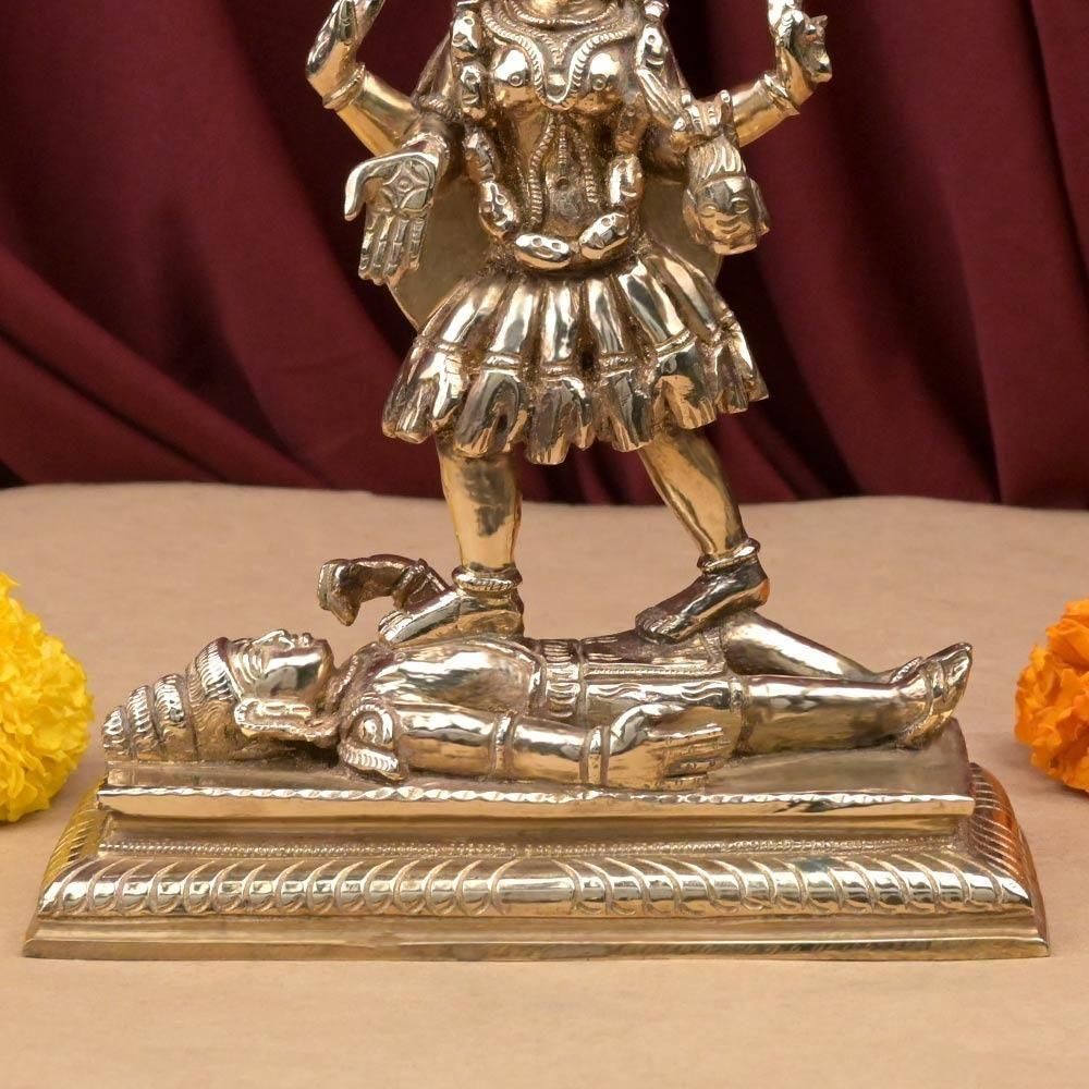 カーリー女神像（ブロンズ製）（受注製作） - スピリチュアルインド