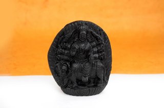 ドゥルガー女神像（シャーラグラーマ、273g）（受注発注品）